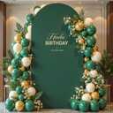 6ft Hunter Green Arch Backdrop Cover Spandex Wedding Arch Cover for Birthday Party Bridal Shower Balloon Arch Stand Cover Baby Shower Photo Arch Covers Stretchy Backdrop Background Decorations