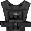 MVRK Adjustable Weighted Vest Men 18 lbs - Weighted Workout Vest With Iron Weights, Heavy Duty Weighted Exercise Vest For Functional Training, Slim Design Weighted Running Vest, Weight Vest for Men