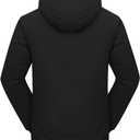 PHIBEE Big Boy's Waterproof Breathable Snowboard Ski Jacket, Size 8 (Black)