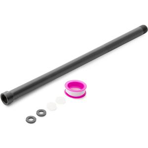 OFFO Shower Head Extension Arm, 16 Inches Shower Arm Extension Shower Head Extender Made of 305 Stainless Steel Shower Pipe Extension, Matte Black