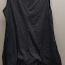 Womens Summer Casual Sleeveless Rompers Tank Crewneck Wide Leg Loose Shorts Jumpsuit Overalls with Pockets (XX-Large, Black)