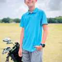 Willit Boys' Golf Polo Shirts Short Sleeve Youth Athletic Shirts Kids Quick Dry Active Shirts UPF 50+ L