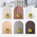 15 Pack Cabinet Knobs, Gold Kitchen Handles for Cabinets and Dresser Drawers, Round Solid Pulls Single Hole, Zinc Alloy Cupboard Handles