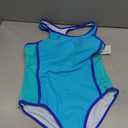 G Gradual Girl's One Piece Swimsuits Racerback Kids Bathing Suit Modest Swimwear for Girl Athletic Competition 7-16Y (Blue, S)
