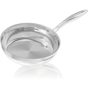 Sunhouse 10 Inch 18/10 Chef Series Stainless Steel Frying Pan, Tri-Ply Stainless Steel Construction, PFOA-FREE, Stay-Cool Handle, Induction Compatible with All Cooktops, Dishwasher Safe
