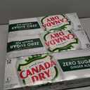 3 x Canada Dry Zero Sugar Ginger Ale Soda, 12 fl oz cans, 12 pack