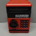 Refasy Piggy Bank Cash Coin Can ATM Bank Electronic Coin Money Bank for Kids Age 3-12, Money Savings Box Mini ATM Coin Bank Toys Gifts for 3 4 5 6 7 8 9 10 11 12 Year Old Boys Girls (Red)