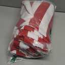 CAINANEL Christmas Outdoor mat 4' x 6' Red and White Striped Outdoor Rug Front Porch Rug, Christmas Home Decor, Layerd Welcome Doormat for Front Porch Decor, Front Door, Farmhouse Decor