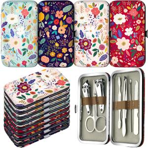 Gisafai 12 Set Thank You Employees Appreciation Gifts for Women Inspirational Manicure Set Nail Clipper Bulk for Nurse Week Gift Office Coworkers Customers Staff