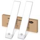 YLXS Motion Sensor Under Cabinet Lights, Magnetic Rechargeable Under Counter Closet Light, Wireless Night Light Bar Stick-On, 2-Pack, Cool White