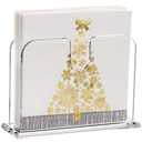 DINGHUO Napkin Holder for Table, Standing Clear Acrylic Luncheon Napkin Holder, Great for Kitchen, Dinner, Restaurant, Home Decor - 1 Pack