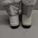 HOBIBEAR Girls Winter Snow Boots (9, Off-white)