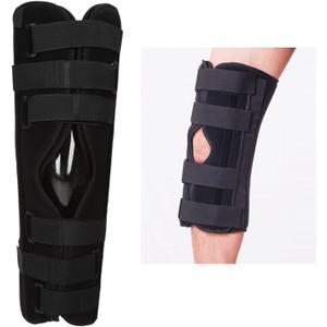 Knee Braces, 3 Panel Adjustable Knee Leg Splint Pain Reduce Speed Recovery Knee Leg Immobilizer for Sprains Dislocations Injuries (XXL)