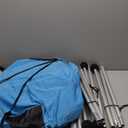 Rhino Valley Beach Tent Shade Canopy UPF50+ Protection, 8 Sandbags, 4 Stability Poles, Outdoor Sun Shelter Umbrella for Sand, Camping, Fishing Essentials (10 x 10 FT, Blue)