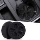 UMIRRO Car Coasters for Cup Holder, Cute Car Interior Decor Accessories, Small Fun Gifts for Men, Dad, Husband, Him, Friend, Birthday Gift Ideas for Women, Mom, 2.87", 2 Pack, Black