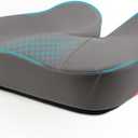 Seat Cushion, Extra Large Memory Foam Office Chair Cushion, Ergonomic Pressure Relief Car Seat Pad, Tailbone Pain Relief Cushion with Anti- Slip Rubber Dots, Breathable Wheel Seat Cushion - Grey