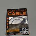 chubbycable Curly Chubby 120W Coiled USB C Cable Retractable Fast Charging Cable for Car Charger Cord Compatible with iPhone 17-15 Series, Black, USB-A to Type-C, 2.29FT-3.6FT