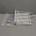 Gerrii 2 Pcs Closet Tension Shelf Rod Expandable Shelf Locker Organizer Adjustable Metal Storage Rack Scalable Layered Divider Separator for Cabinet Wardrobe Kitchen Bathroom (10.83''-17.91'')