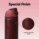 Owala FreeSip Insulated Stainless Steel Water Bottle with Straw, BPA-Free Sports Water Bottle, Great for Travel, 24 Oz, Black Cherry