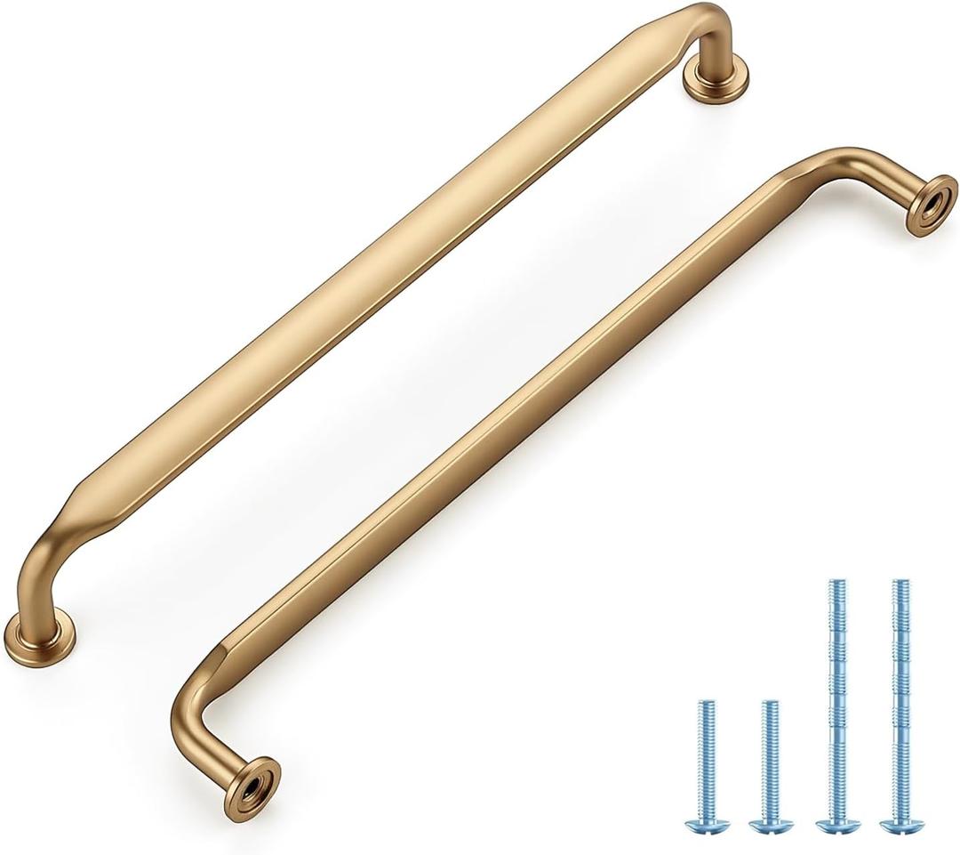 HOME EDIT 20 Pack 7-1/2 Inch Champagne Bronze Cabinet Handles Solid Zinc Alloy Pulls for Kitchen, Bathroom, Dresser & Closet Cabinets Hardware