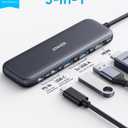 Anker USB C Hub, 5-in-1 USBC to HDMI Splitter with 4K Display, 1 x Powered USB-C 5Gbps & 2Powered USB-A 3.0 5Gbps Data Ports for MacBook Pro, MacBook Air, Dell and More