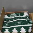 RUGSREAL Christmas Area Rug 2x3 Winter Christmas Tree and Snowflake Area Rug for Entryway Christmas Doormat Non-Slip Rug Washable Floor Cover for Living Room Bedroom, Red, 2x3 Feet (Xmas Deer Red)