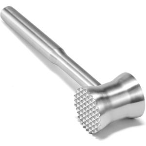 304 Stainless Steel Meat Tenderizer Mallet, Dual Side Meat Hammer Chicken Pounder, Heavy Duty Meat Beater for Steak and Beef, Meat Pounder Kitchen Cooking Mallet Dishwasher Safe