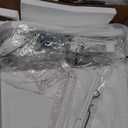 Furologee White 59 L Shaped Desk with Power Outlet, Reversible Computer Desk with File Drawer & 2 Monitor Stands, Corner Home Office Table with Storage Shelves for Gaming Writing