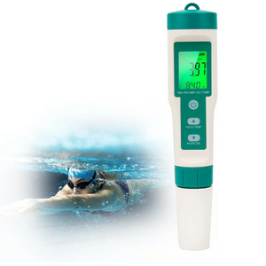 Pack Of 2 5in1 PH Water Tester, Digital pH Meter for Water, EC and TDS Meter with PH TDS EC ORP Temp Water Quality Tester for Hydroponics Plant Swimming Pool Aquarium Drinking Water Testing Kit PPM EC Tester