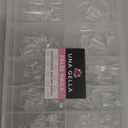 Short Almond Fake Nails 312pcs Press on Nails Pre-shape Gel Nail Tips for Full Cover Acrylic Short Almond Nails False Nails For Nail Extension12 Sizes Gelly Tips