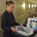 Aluf Plastics High Density Trash Bags, 56 Gallon, 200 Count, 16 Micron (eq), 43" x 48", Clear, for Bathroom, Office, Industrial, Commercial, Janitorial, Municipal, Recycling