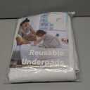Bed Pad Washable Underpad (35x35 in, 1 Pack) Heavy Absorbency Incontinence Pad for Adults, Kids, Toddlers, Elderly and Pets, Reusable Waterproof Bedwetting Pad