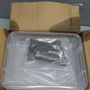 Citylife 3 PCS Plastic Storage Bins with Latching Lids Portable Project Case Clear File Box Stackable Storage Containers for Organizing B5 Paper, Photo, Document, Scrapbook