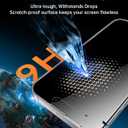 UNBREAKcable 2PCS Screen Protector for iPhone 16 Plus - 1 Privacy Tempered Glass+ 1 Clear Glass Double Shatterproof [Installation Frame] [9H Hardness] [Case Friendly] Anti-Scratch iPhone 6.7 inch