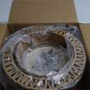 Rattan Ceiling Light Fixture, 3 Light Bohemian Modern Woven Ceiling Light, Boho Flush Mount Ceiling Light for Bedroom Living Room Dining Room, Bulb NOT Included (Gold)