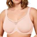 HSIA Minimizer Bras for Women Plus Size, Full Coverage Coolcomfort T Shirt Unlined Bra with Underwire for Heavy Breast, 42G