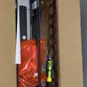 Over The Door Hooks Organizer - Door Coat Hanger with 10 Hooks & 2 Baskets, Back Storage Organizer for Hanging Towels, Clothes, for Bathroom, Bedroom, Kitchen, Rustic Brown