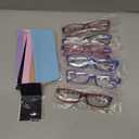 Gaoye 3.5 Reading Glasses for Women, 6 pack Fashion Readers for Women Spring Hinge Eye Glasses, Blue Light Reading Glasses