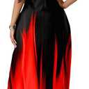 Women's Summer Maxi Dress Long Dress Casual Boho Sleeveless Strap Smocked Tiered Long Beach Sun Dresses (M)