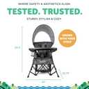 Baby Delight Go with Me Venture Portable Chair | Indoor and Outdoor | Sun Canopy | 3 Child Growth Stages | Carbon Camo