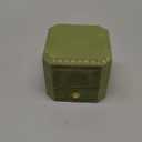 Velvet Ring Box - Octagon Engagement Ring Box with Hinged Lid for Proposal Engagement Wedding, Proposal Ring Case Jewelry Box with Gold Lace PRB003-Green