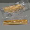 LC LICTOP Edge Pull Handles for Cabinets, 7.87 Inch Aluminum Alloy Finger Tab Pulls, Concealed Drawer Handles for Kitchen, Dresser, Wardrobe, 6.3 Inch Hole Spacing, 6Pcs Gold Edge Pulls (200mm/7.9")