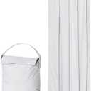 Amazon Basics Portable Room Darkening Light Blocking Blackout Curtain Shade with Suction Cups, 100% Polyester, 50"W x 78"L,White, 1-Pack