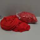 Utopia Kitchen Spandex Tablecloth 2 Pack [6FT, Red] Tight, Fitted, Washable and Wrinkle Resistant Stretch Table Cloth Rectangle Cover for Trade Show, Weddings & Parties [72Lx30Wx30H Inch]