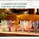 Wiwiqing Vintage Plastic Wine Glass Goblets 10oz, Clear, 36 Pack, 2.8 inch/8 cm (EXP 10/23/26)