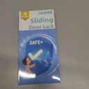 Sliding Door Lock for Kids Safety: 4 Pack Window Locks Child Proof Slide Glass Door Locks, Baby Proofing Closet Cabinet Patio Security Bar, No Drill Toddler Childproof Slider Door Window Stop