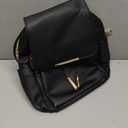 KKXIU Trendy Leather Backpack Purse for Women and Ladies Shoulder Travel Daypacks Bags (A-Black)