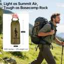 FREE SOLDIER Waterproof Portable Tarp Multifunctional Outdoor Camping Traveling Awning Backpacking Tarp Shelter Rain (Brown 1010.5ft)