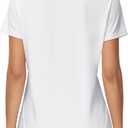 MAGCOMSEN Women's Polos Golf Shirts Short Sleeve UPF 50+ Collared Shirt Quick Dry Tennis Work Athletic Tops (White, XL)