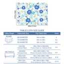 Hexagram Floral Tablecloth 60x120 Inch Summer Rectangle Table Cloth Farmhouse Season for Home Picnic Kitchen Dining Party Decorations
